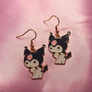 Handmade Sanrio Kuromi Earrings